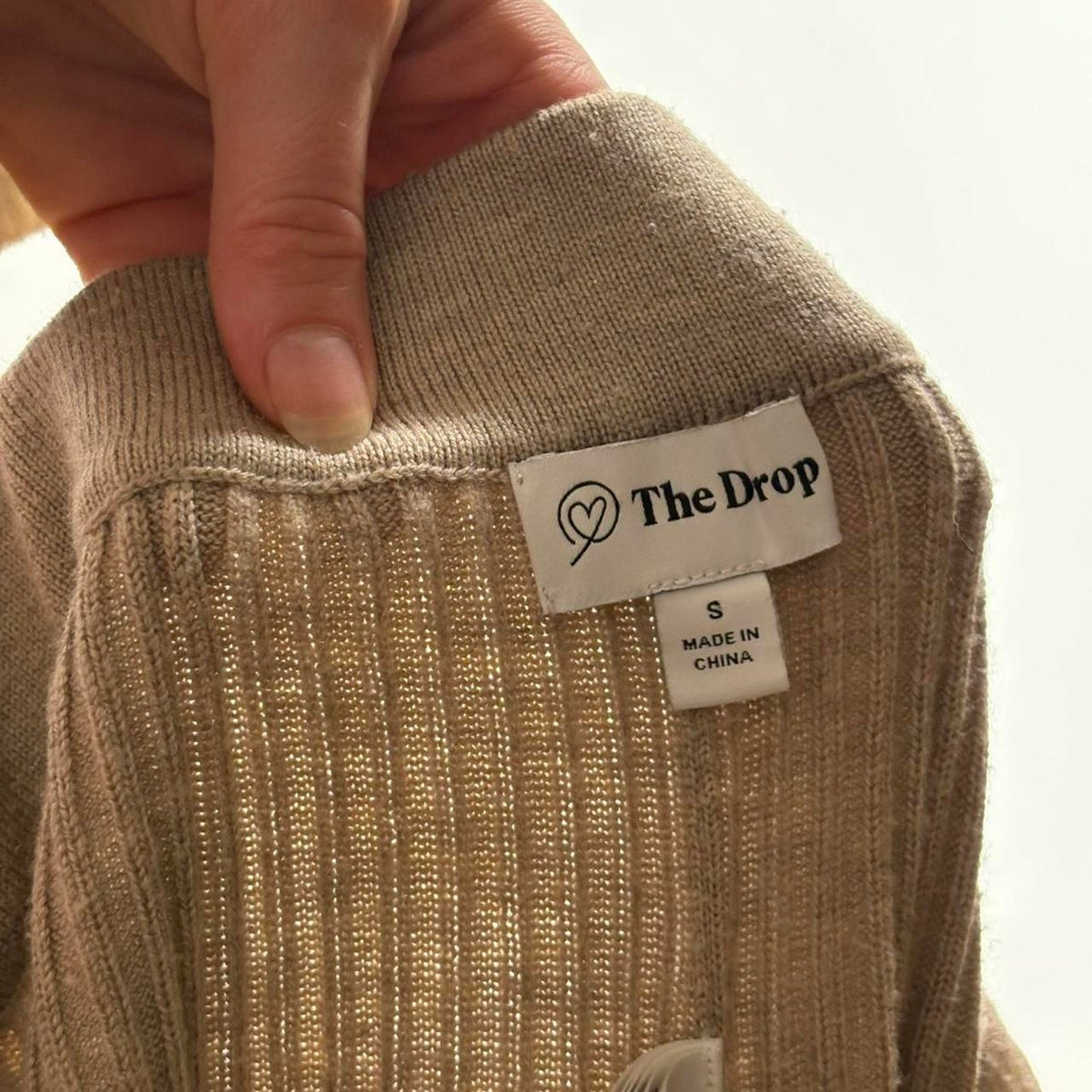 The Drop Tan Knit Wide Leg Lounge Pants | S