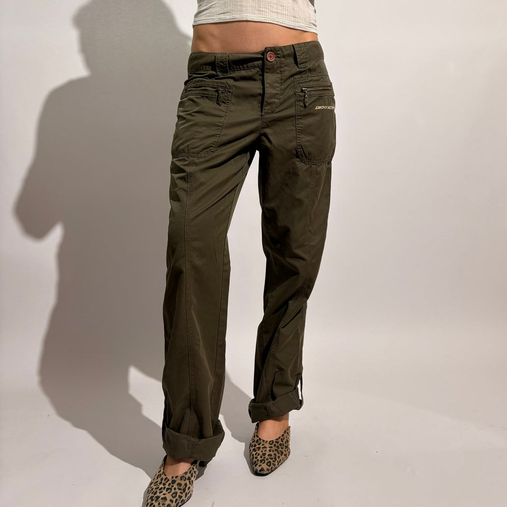 DKNY Active Forest Green Cargo Pants - Size 6