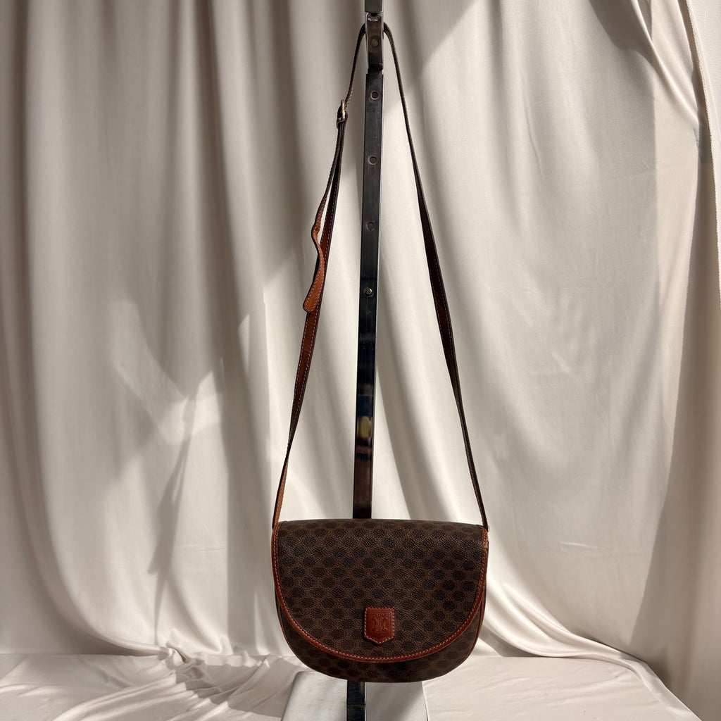 Vintage Celine Macadam Triomphe Saddle Bag