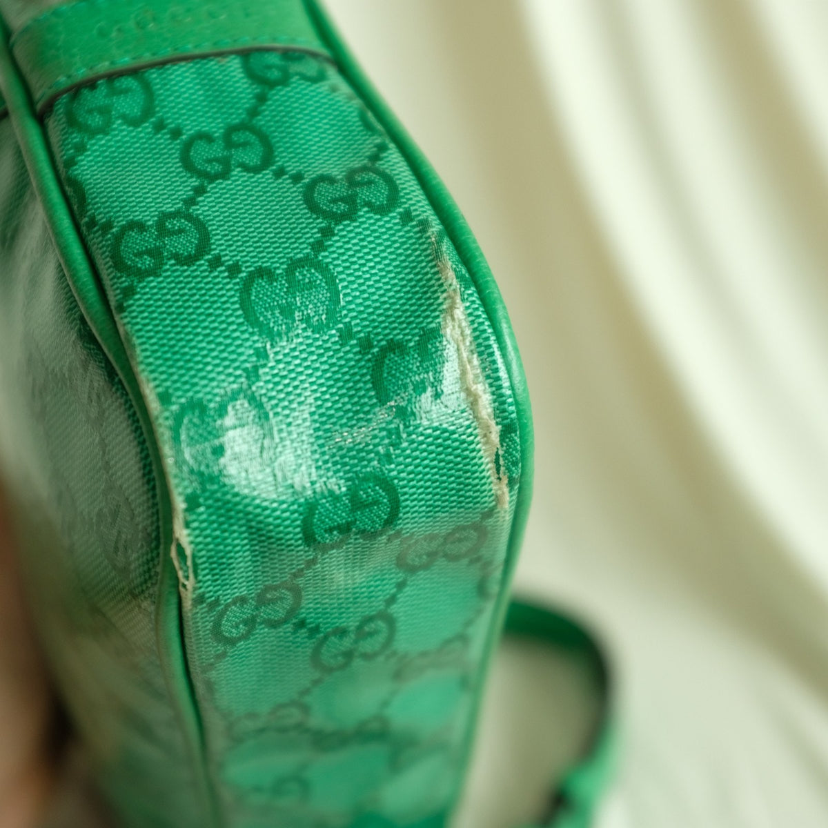 Gucci GG Crystal Mini Crossbody - Green Canvas