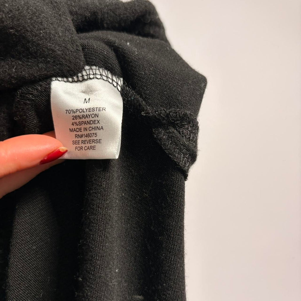 Sweet Romeo Black Cowl Neck Sweater - Oversized, Size Medium