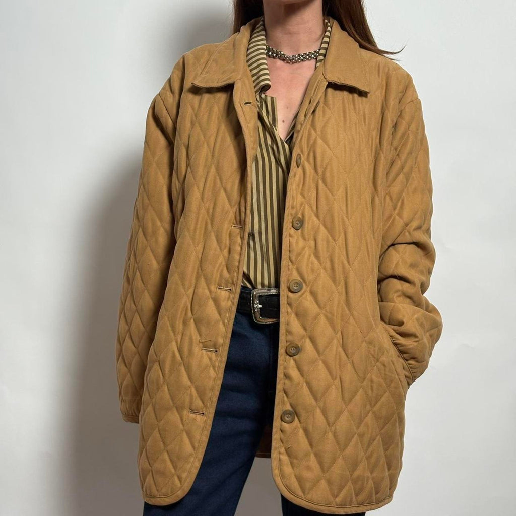 Vintage Quilted Chore Coat - Large/XL
