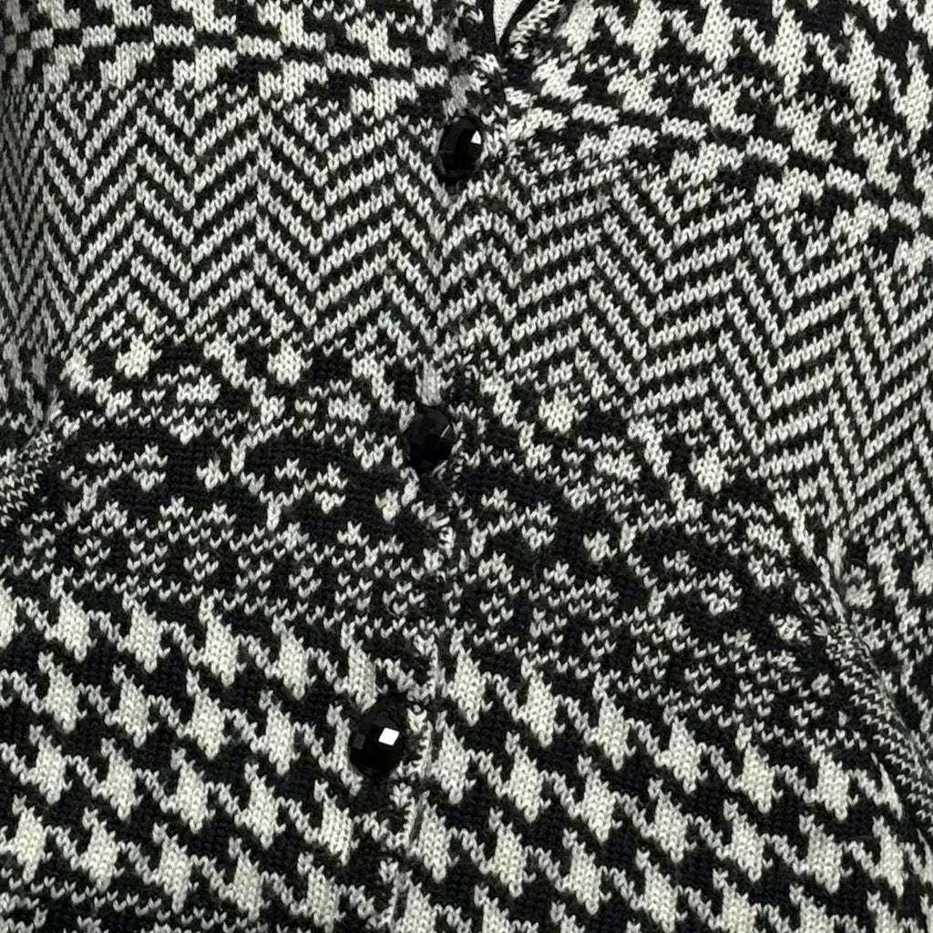 Vintage Coldwater Creek Black & White Cardigan - XS