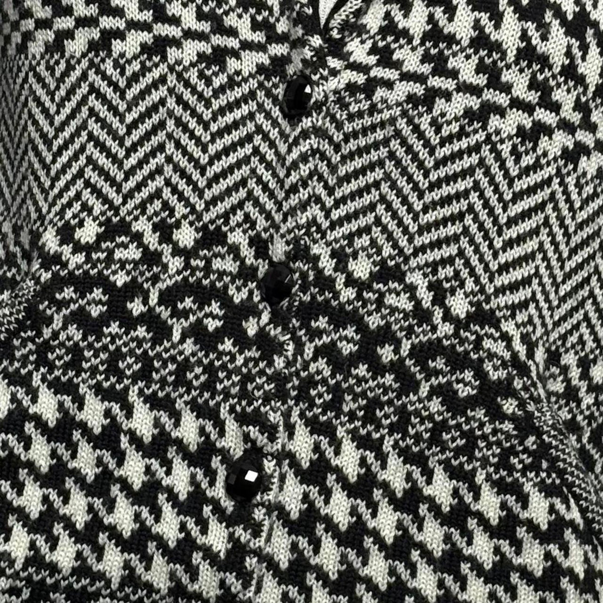 Vintage Coldwater Creek Black & White Cardigan - XS