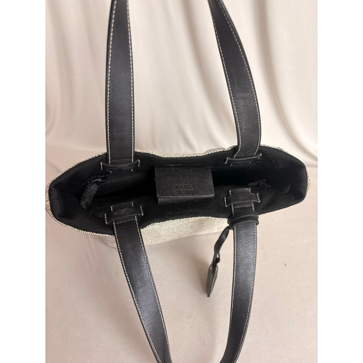 Vintage Prada Sport Grey Canapa Canvas Sport Tote