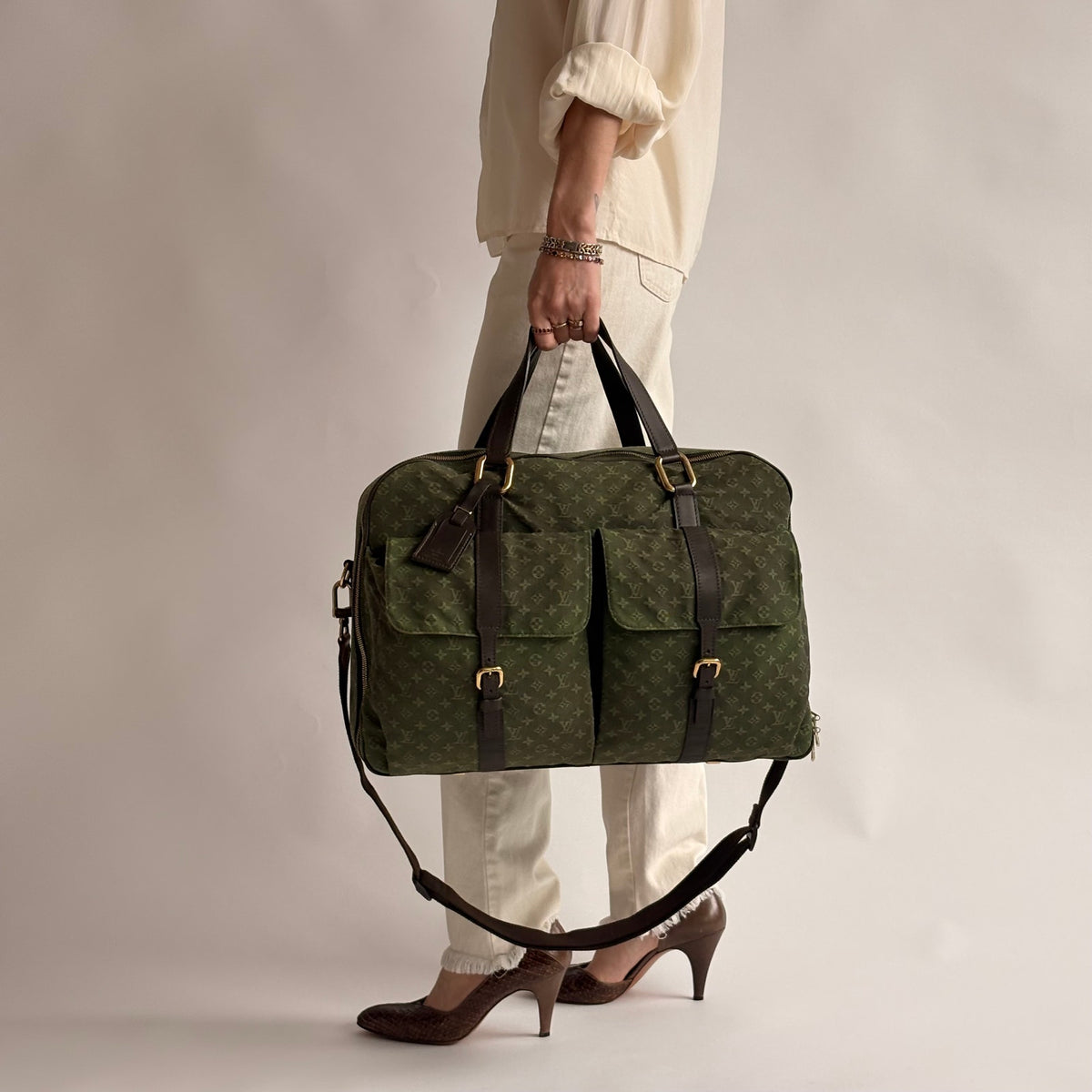 Vintage Louis Vuitton Monogram Lin Claudine Travel Bag