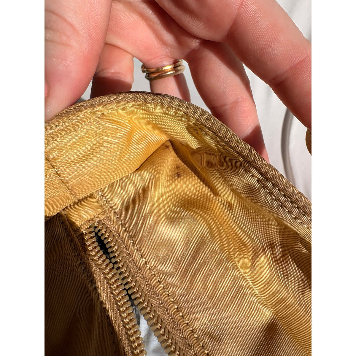 Vintage Prada Yellow Nylon Tessuto Tote