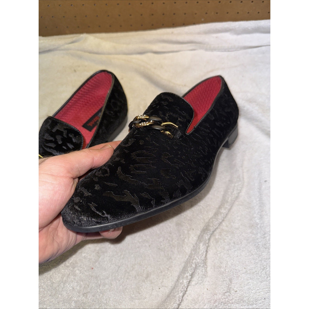 Robert David Men’s Loafer Black Chain Size 12 Splash Shoe