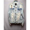 Krisp NYC Men’s Light Wash Distressed Denim Jacket | Size M