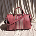 Gucci Web Joy Boston Bag Satchel - Pink Leather, Canvas Web Detail