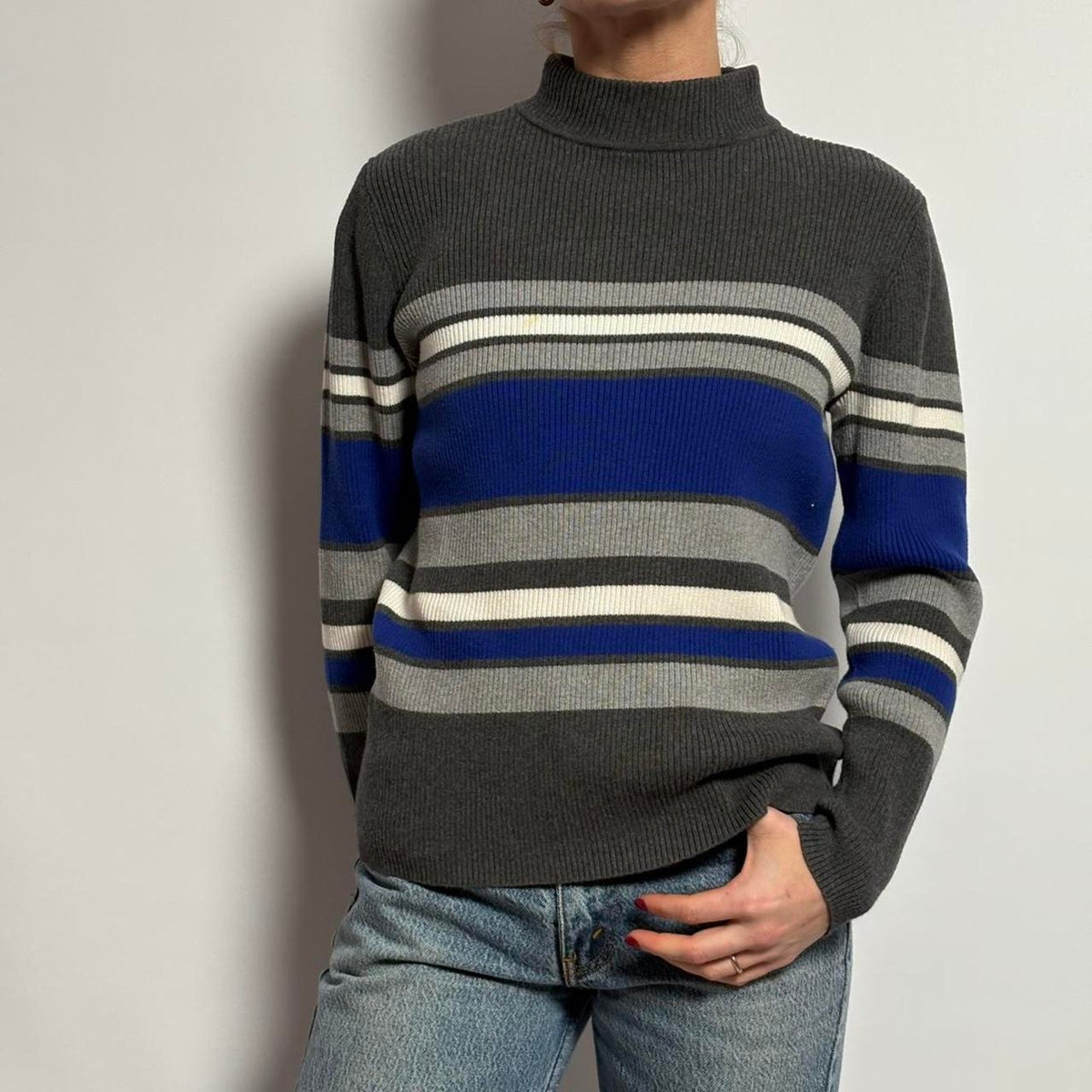 Vintage Karen Scott Rugby Sweater - Medium