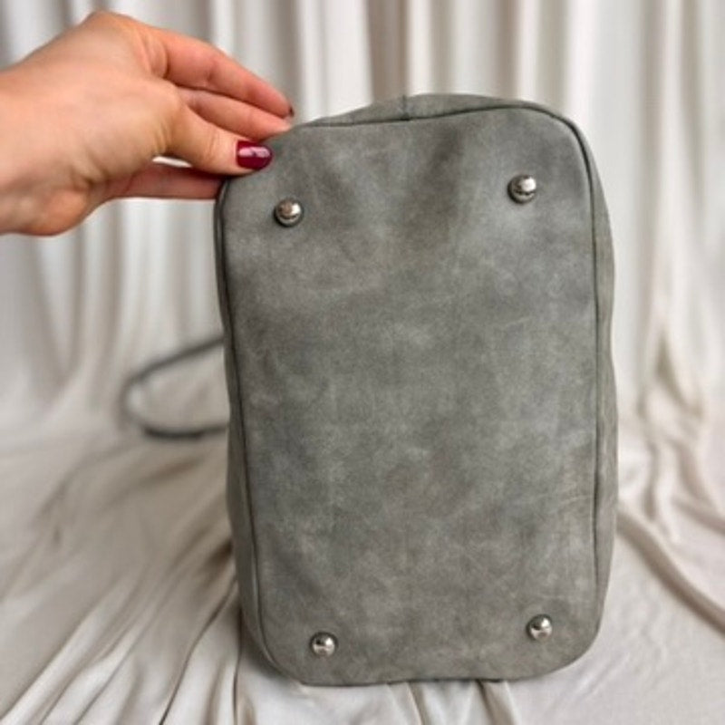 The Limited Grey Bucket Bag - Handle & Shoulder Strap, Vintage